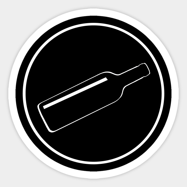 A Bottle Of Your Finest Logo (White) Sticker by ABottleOfYourFinest